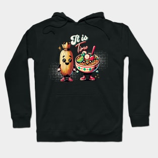 Tamale & Menudo Friends | Funny Retro Hoodie